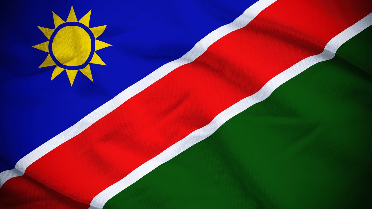 Flag of Namibia as the country further embraces cryptocurrency